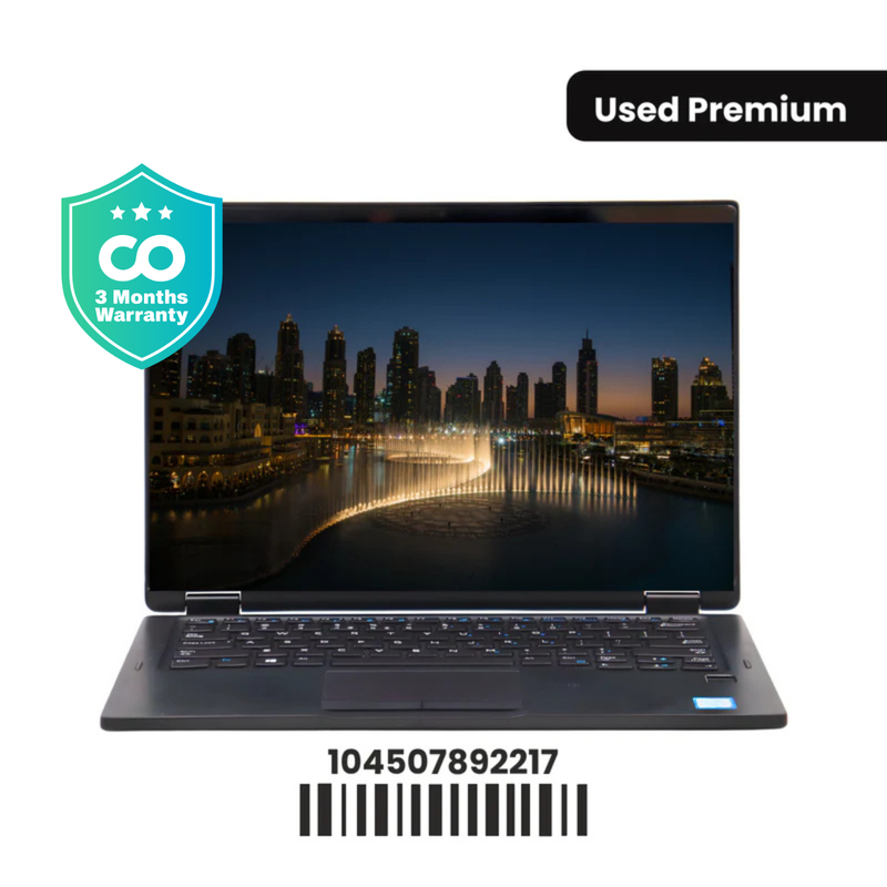 Dell LATITUDE 7390 2-IN-1: 8th Gen i5, 8GB RAM, 256GB SSD, SN:92217