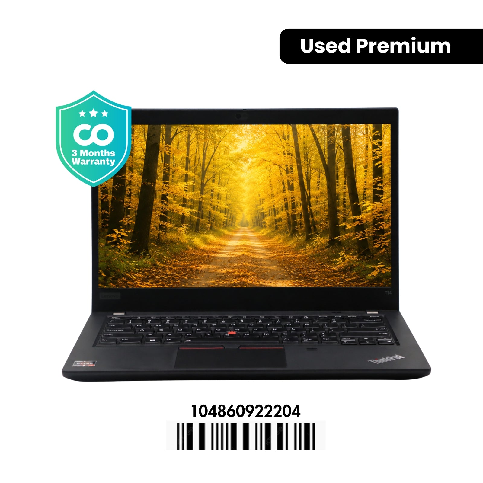 LENOVO THINKPAD T14 GEN 1: AMD RYZEN 7, 32GB RAM, 256GB SSD, SN:22204