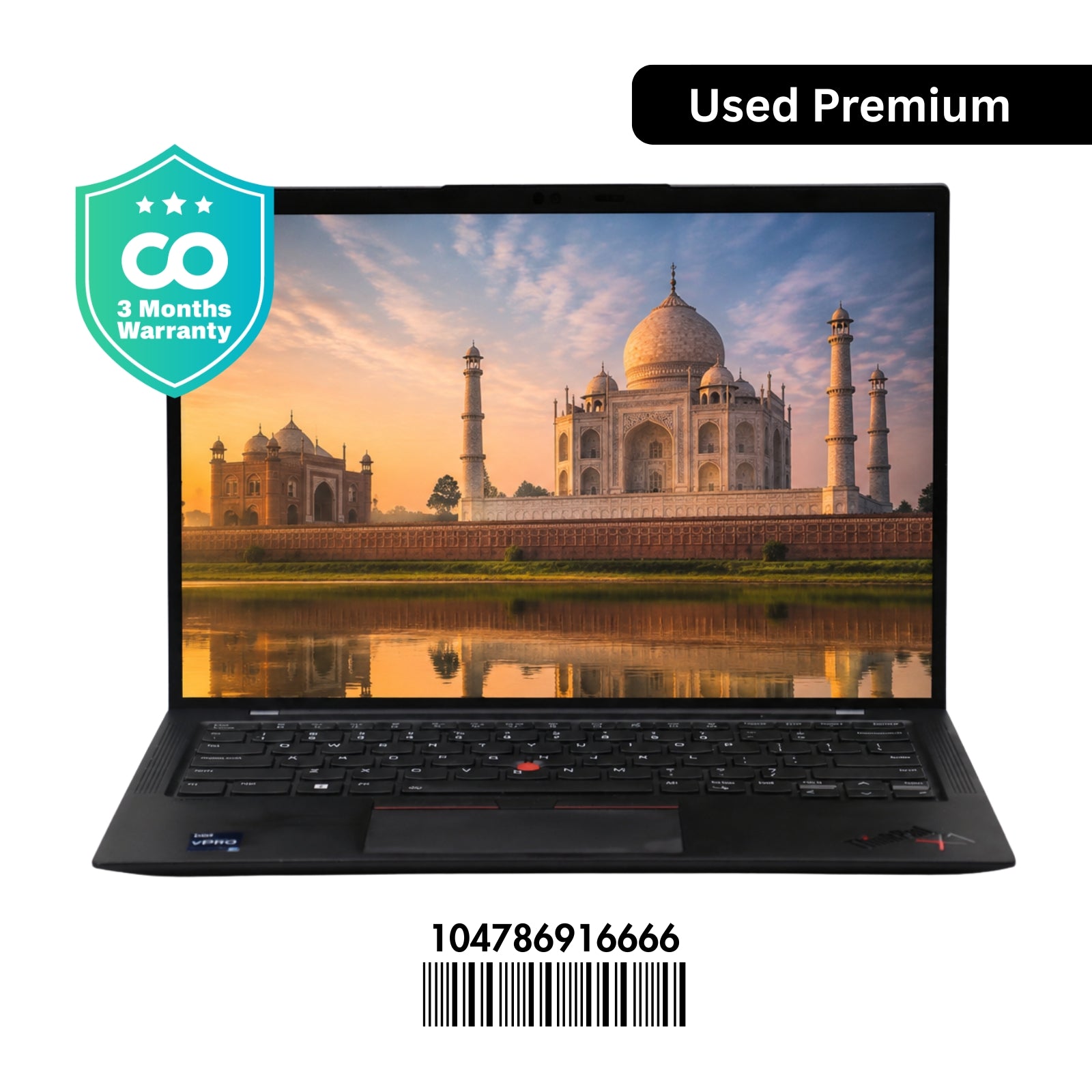 LENOVO ThinkPad X1 Carbon Gen 10: 12th Gen i7, 32GB RAM, 512GB SSD, SN:16666