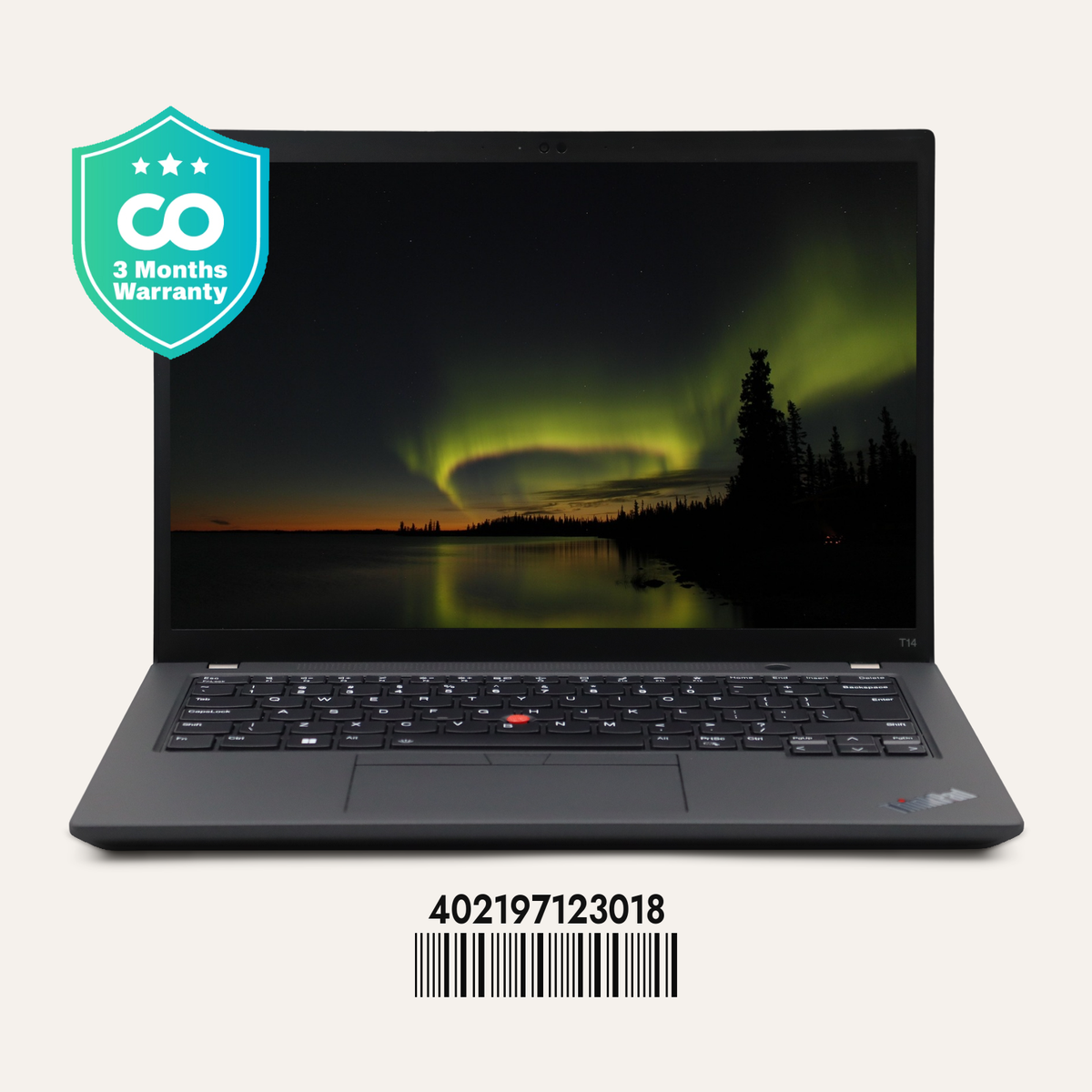 LENOVO THINKPAD T14 GEN 3 SN: 23018 front view