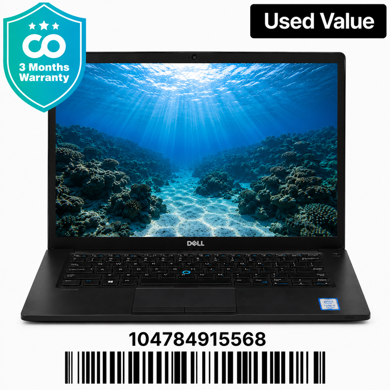 Dell LATITUDE 7480: 7th Gen i7, 16GB RAM, 512GB SSD, SN:15568