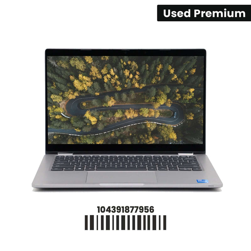 T-Comp Dell Latitude 5320 11th Gen i5 open laptop displaying Windows desktop screen