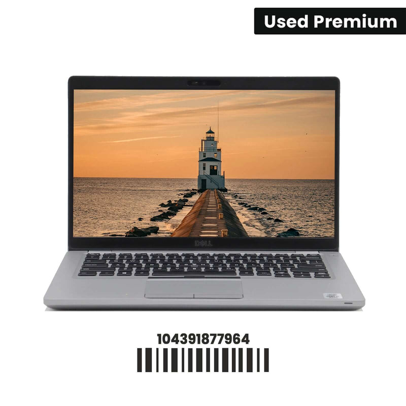 T-Comp Dell Latitude 5410 10th Gen i5 open laptop displaying Windows desktop screen