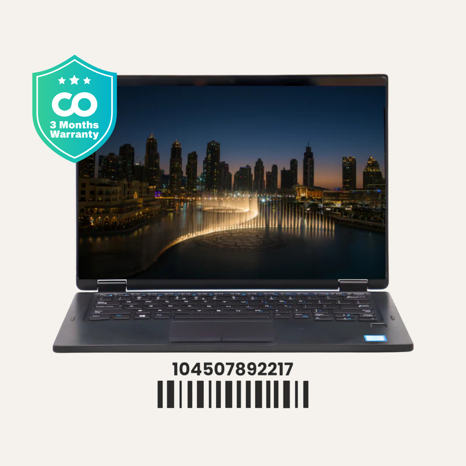Dell LATITUDE 7390 2-IN-1: 8th Gen i5, 8GB RAM, 256GB SSD, SN:92217