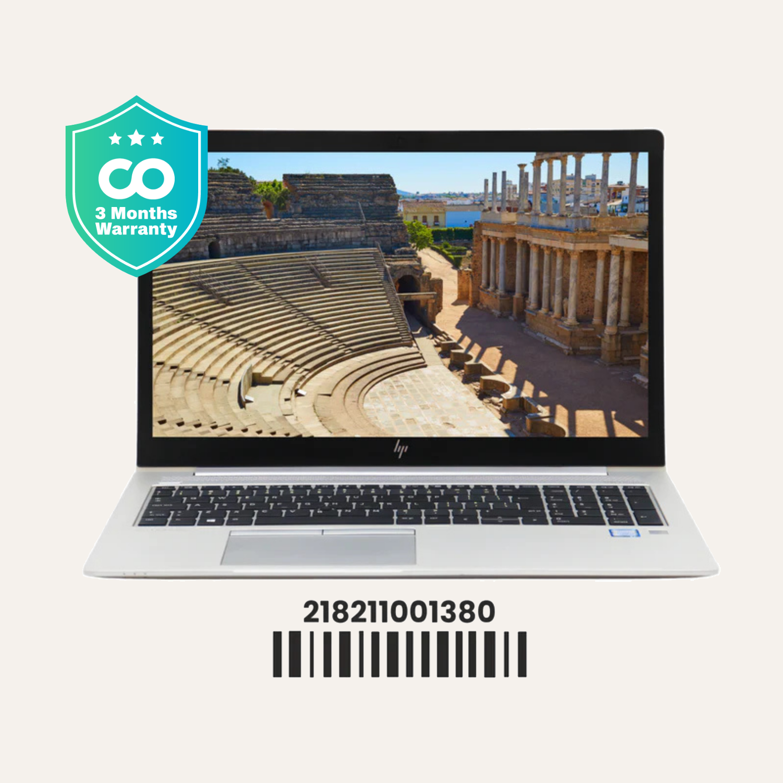 HP ELITEBOOK 850 G6: 8th Gen i5, 8GB RAM, 256GB SSD, SN:01380