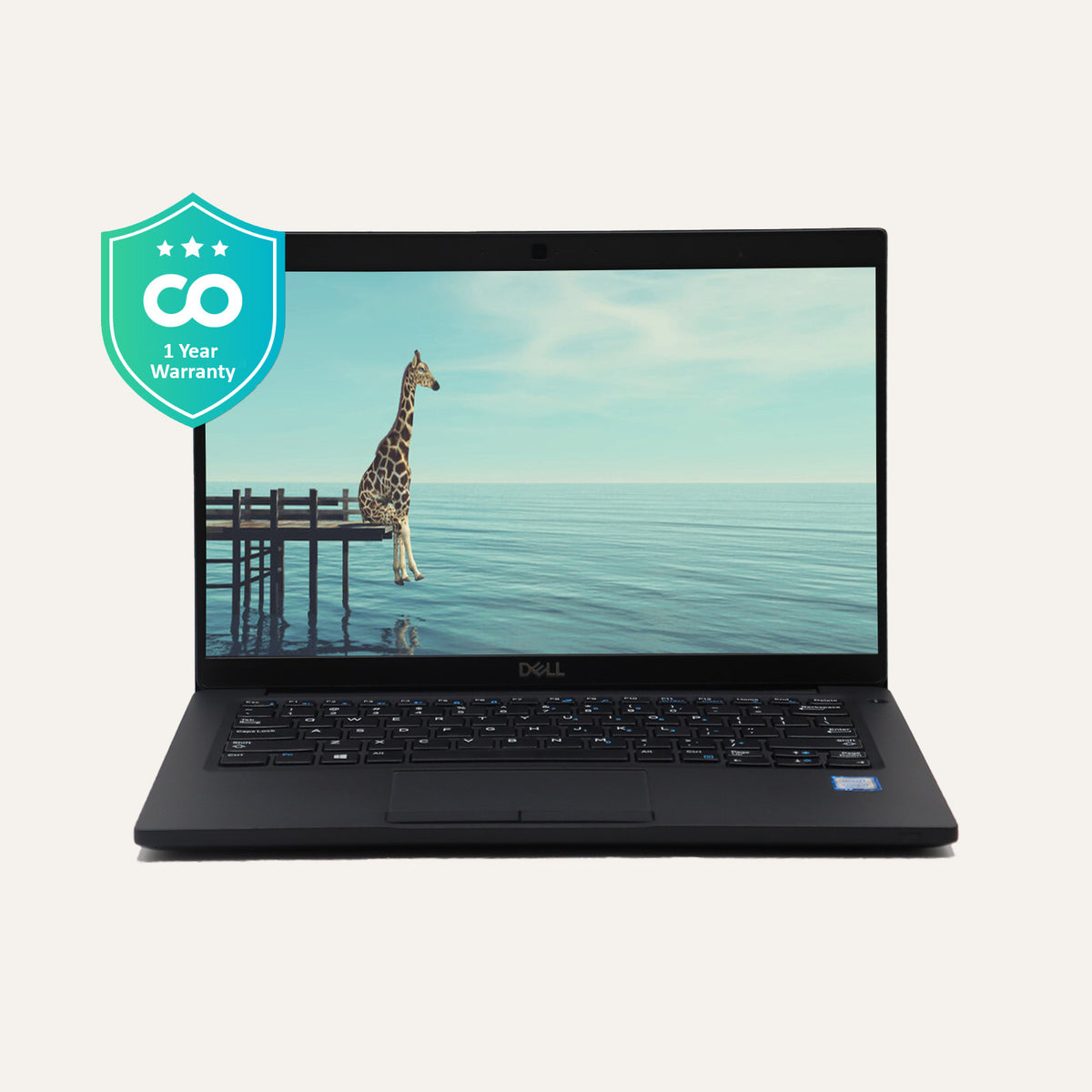 Dell Latitude 7390 refurbished laptop manualy - frount view