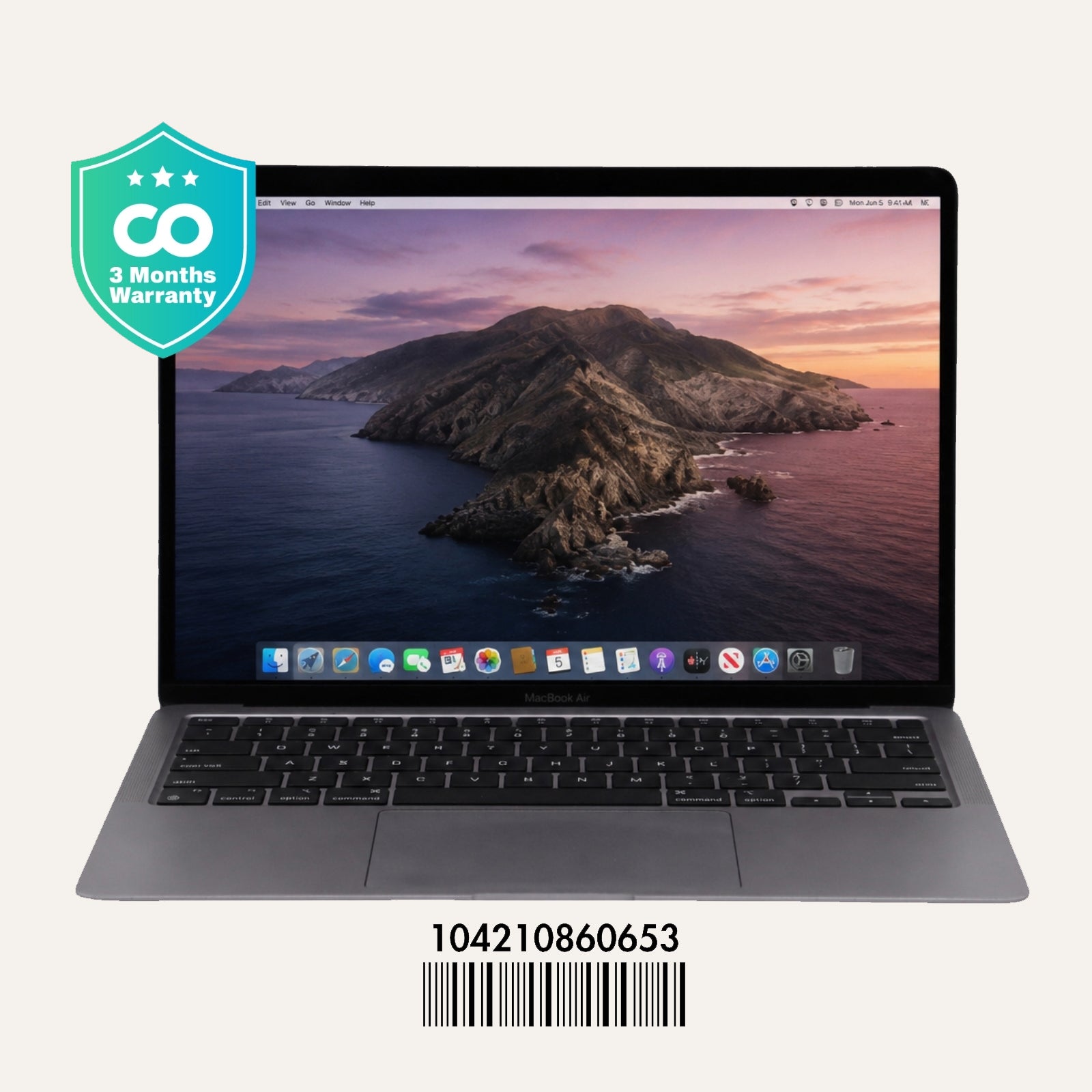 Apple MacBook Air A2337(2020): M1, 8GB RAM, 256GB SSD, SN:60653