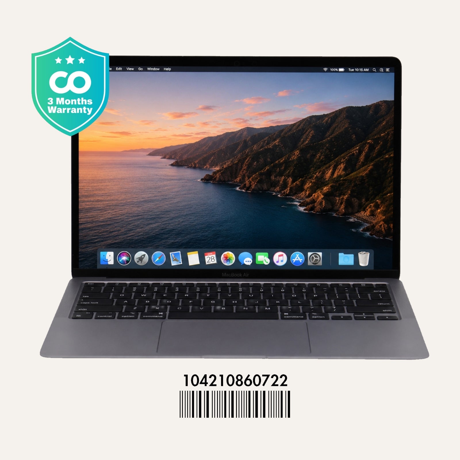 Apple MacBook Air A2337(2020): M1, 8GB RAM, 256GB SSD, SN:60722