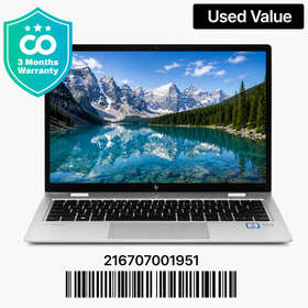 HP ELITEBOOK X360 830 G5: 8th Gen i5, 16GB RAM, 256GB SSD, SN:01951