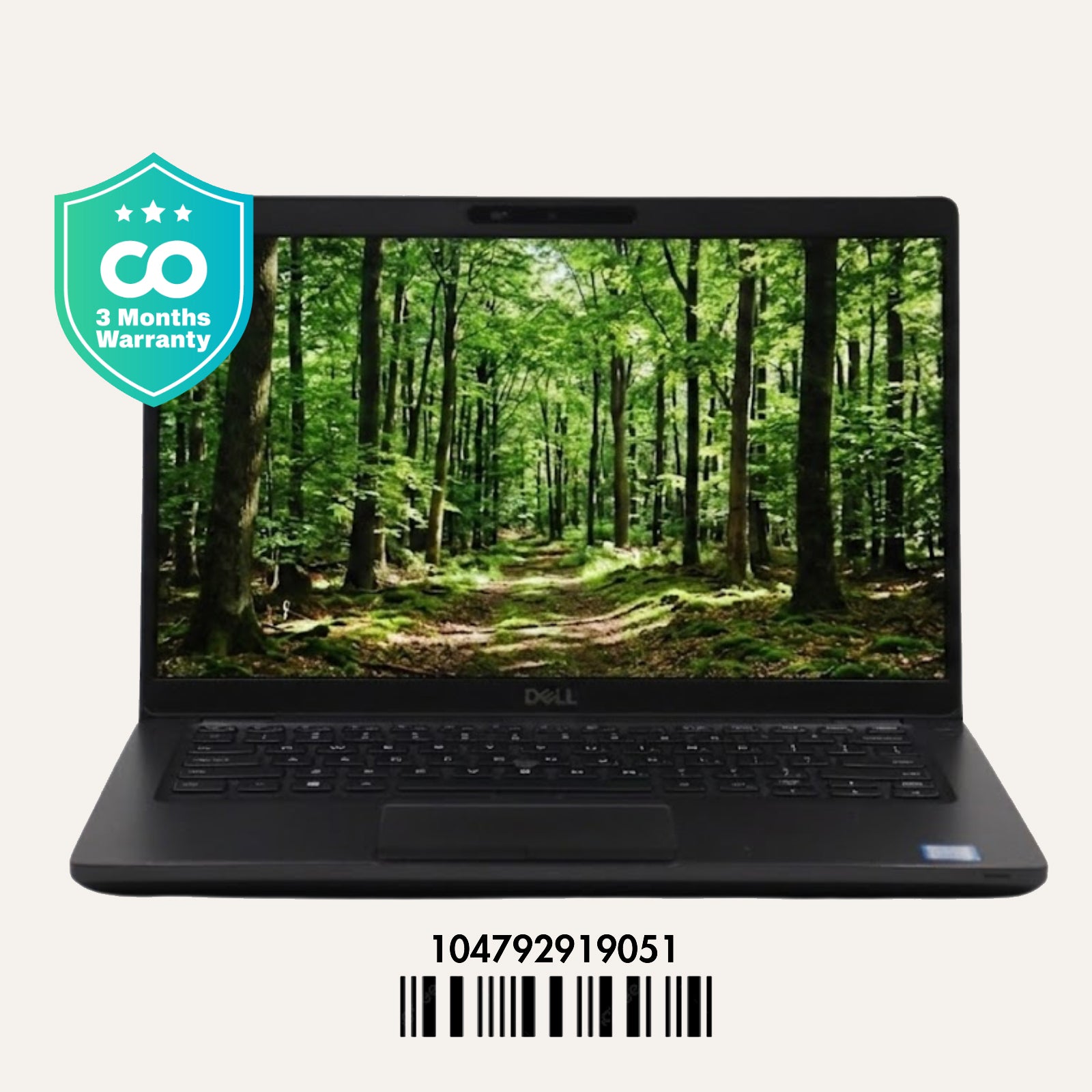 DELL LATITUDE 5400: 8th Gen i5, 8GB RAM, 256GB SSD, SN:19051