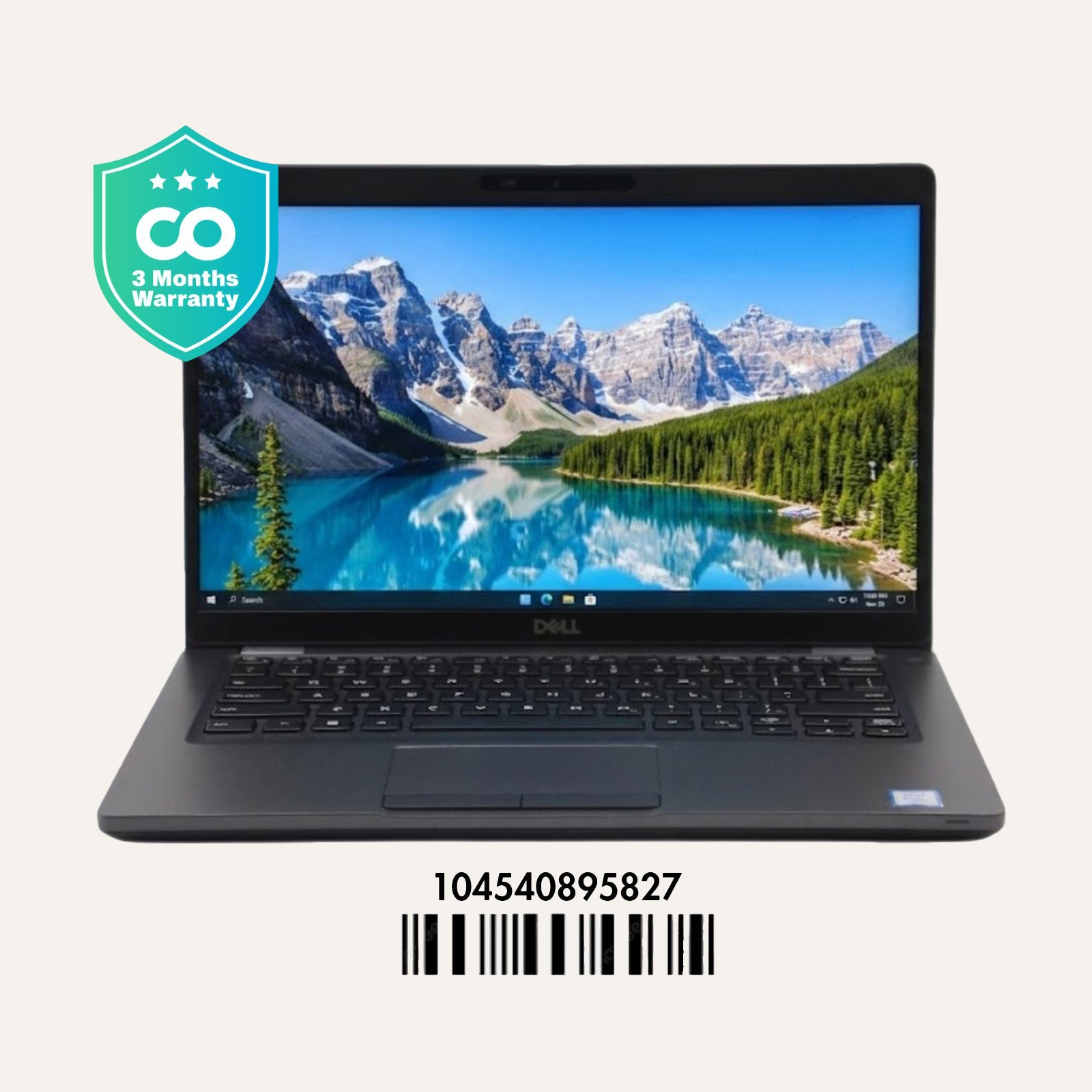 DELL LATITUDE 5401: 9th Gen i7, 16GB RAM, 256GB SSD, SN:95827