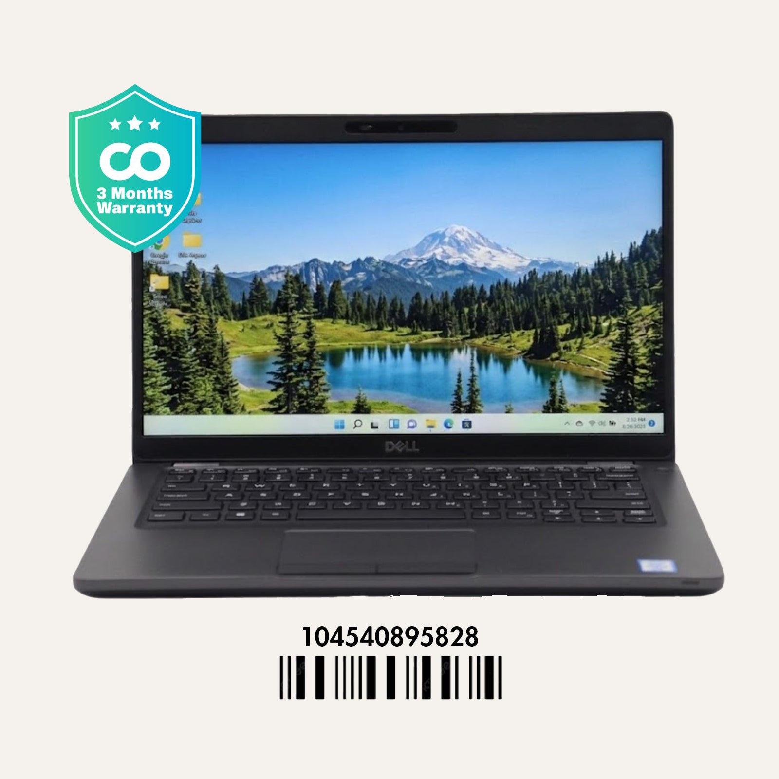 DELL LATITUDE 5401: 9th Gen i7, 16GB RAM, 512GB SSD, SN:95828
