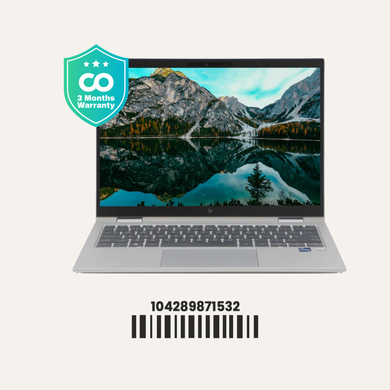 HP ELITE X360 830 G9:  Intel Core i5, 12th Gen, 16GB RAM, 256GB SSD SN:71532