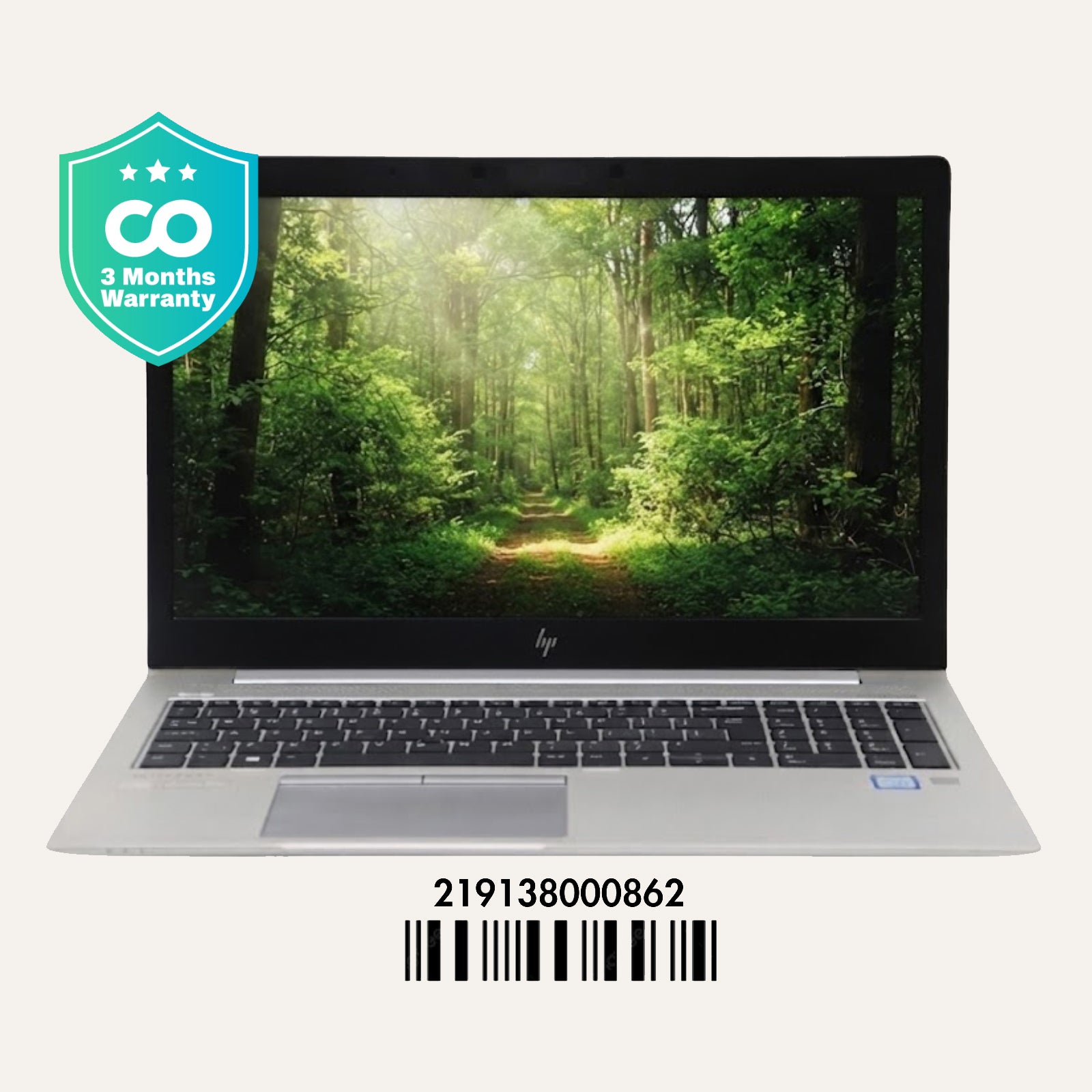 HP ELITEBOOK 850 G6: 8th Gen i5, 8GB RAM, 256GB SSD, SN:00862