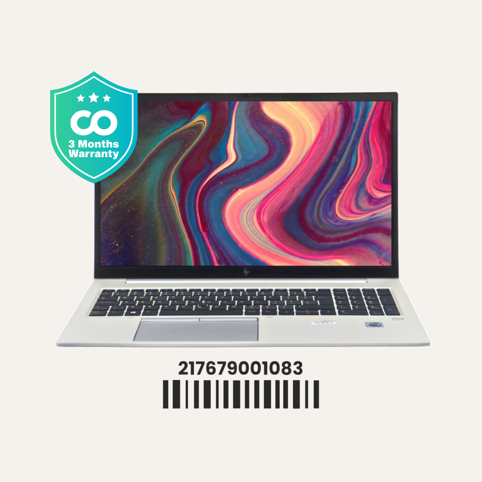 HP EliteBook 850 G7: Intel Core i5, 10th Gen, 8GB RAM, 256GB SSD SN:01083