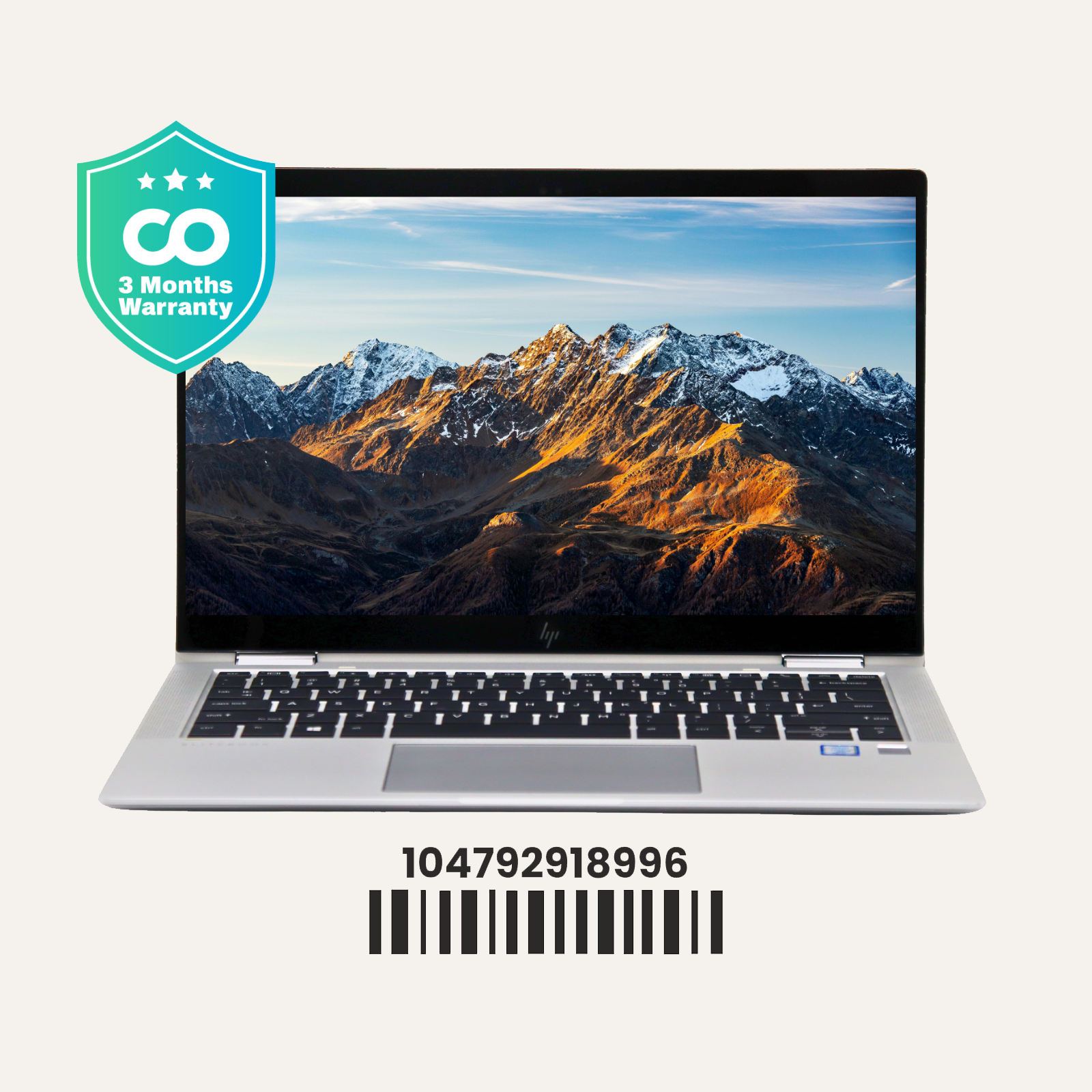HP EliteBook X360 1030 G3: Intel Core i5, 8th Gen, 8GB RAM, 256GB SSD SN:18996