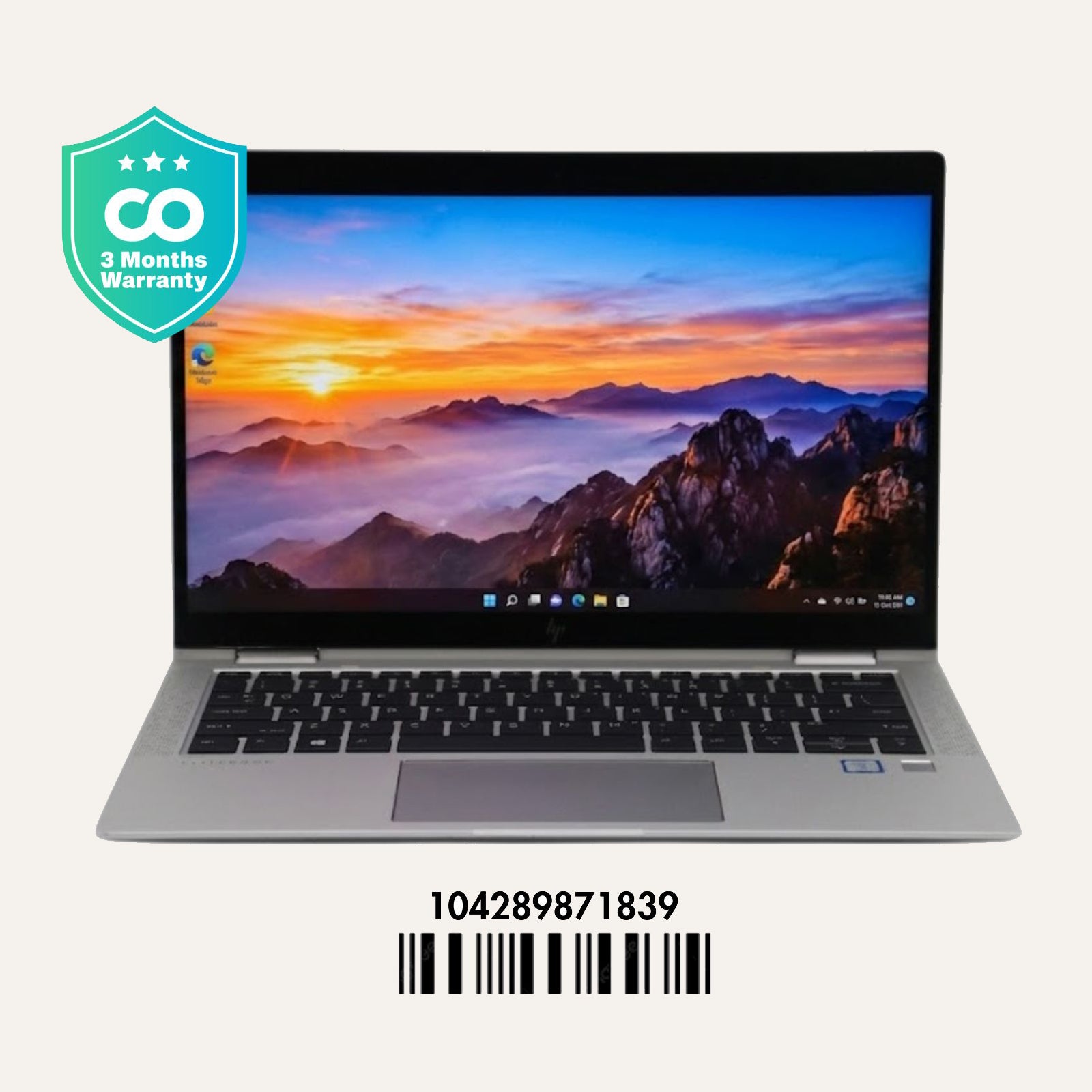 HP ELITEBOOK X360 1030 G4: 8th Gen i5, 16GB RAM, 256GB SSD, SN:71839