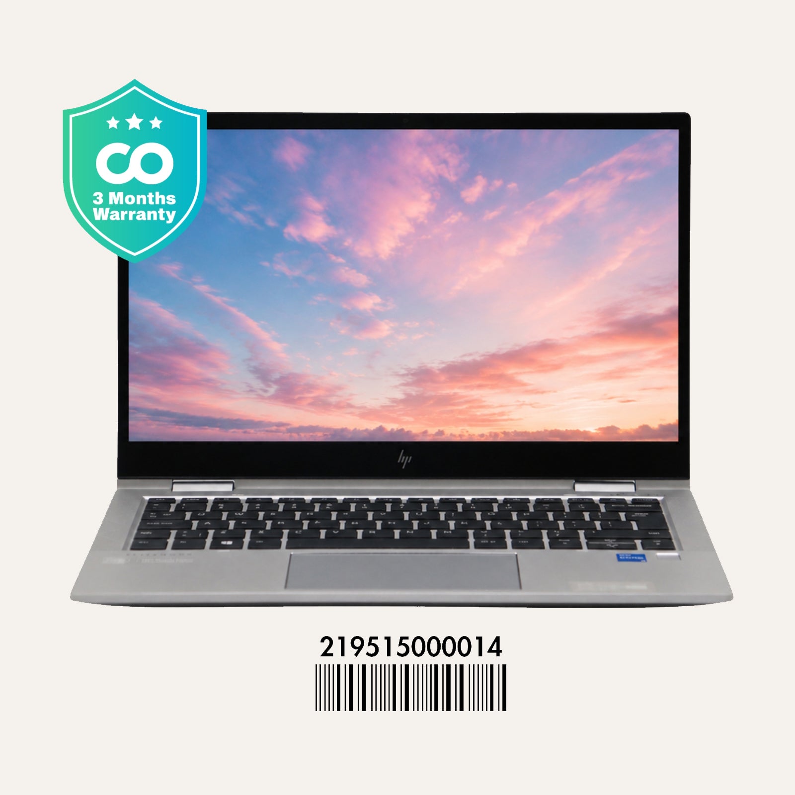 HP ELITEBOOK X360 830 G8: 11th Gen i5, 16GB RAM, 256GB SSD, SN:00014