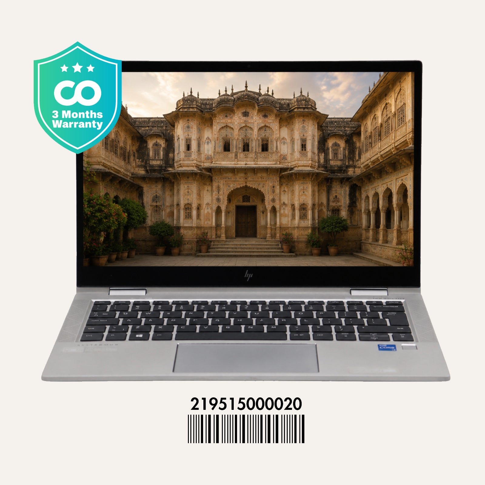 HP ELITEBOOK X360 830 G8: 11th Gen i5, 16GB RAM, 256GB SSD, SN:00020