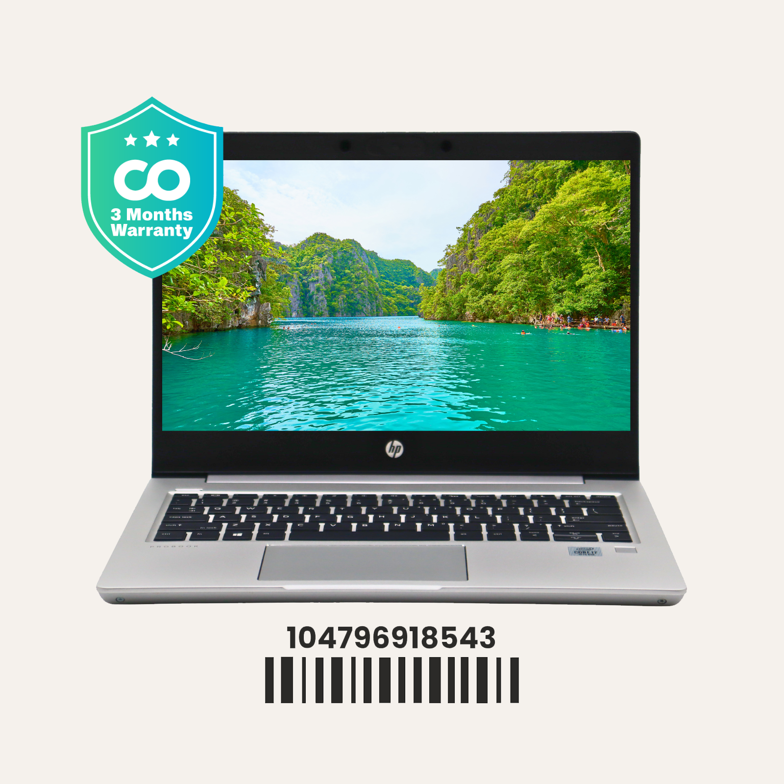 HP Probook 430 G7: 10th Gen i7, 8GB RAM, 512GB SSD, SN:918543