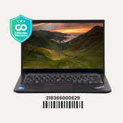 LENOVO THINKPAD E14 GEN 2: 11th Gen i5, 8GB RAM, 256GB SSD, SN:00629