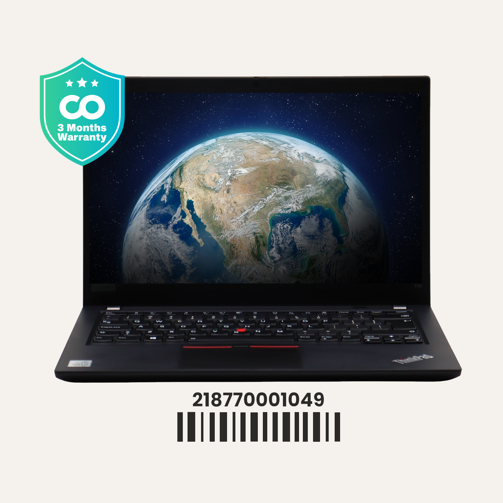 LENOVO THINKPAD T14 GEN 1: 10th Gen i7, 32GB RAM, 1024GB SSD, SN:01049