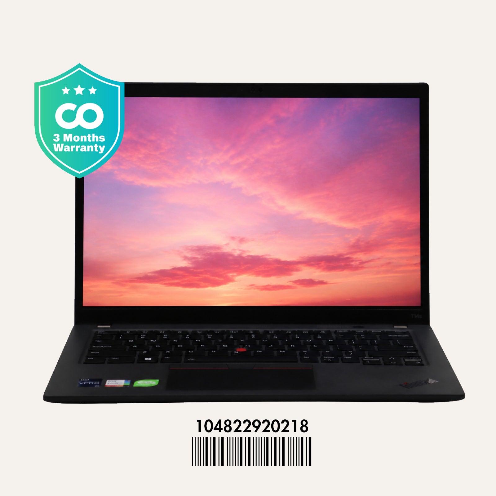 Lenovo ThinkPad T14S Gen 3: 12th Gen, i7, 16GB RAM, 512GB SSD SN:20218