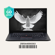 LENOVO THINKPAD X1 EXTREME 2ND: 9th Gen i7, 32GB RAM, 1024GB SSD, SN:00363