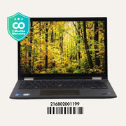 LENOVO THINKPAD X13 YOGA GEN 2: 11th Gen i5, 16GB RAM, 256GB SSD, SN:01199
