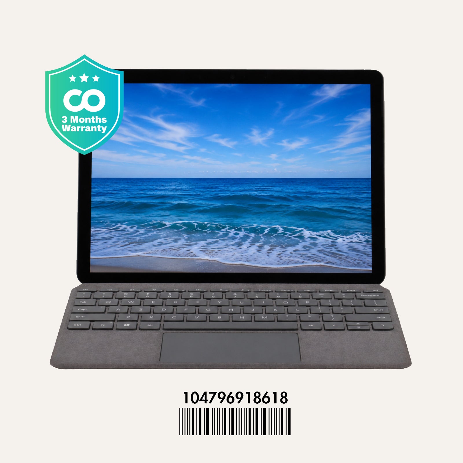 Microsoft SURFACE GO 3: i3, 10th Gen, 4GB RAM, 64GB SSD, SN:18618