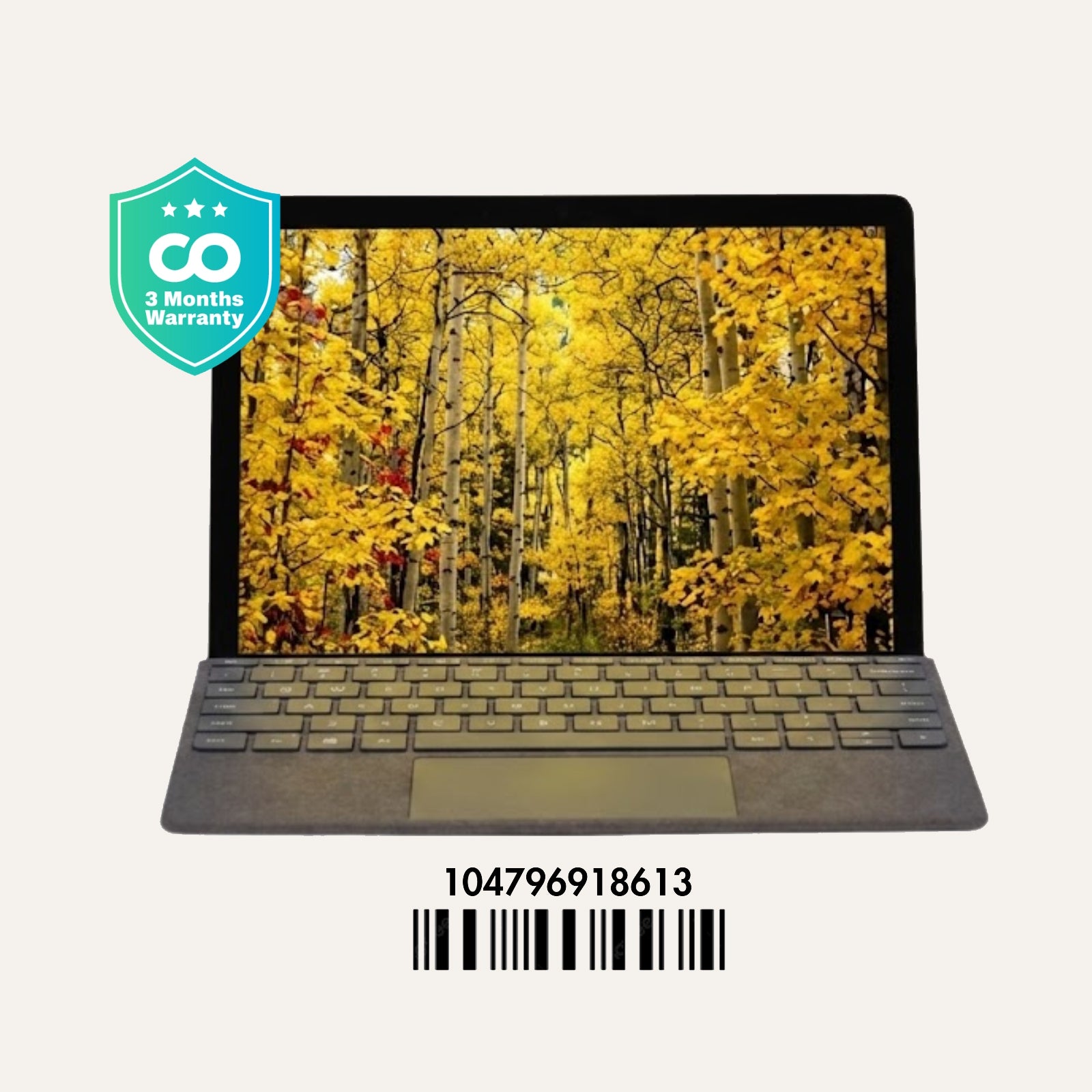 Microsoft SURFACE GO 3: i3,  10th Gen, 4GB RAM, 64GB SSD, SN:918613