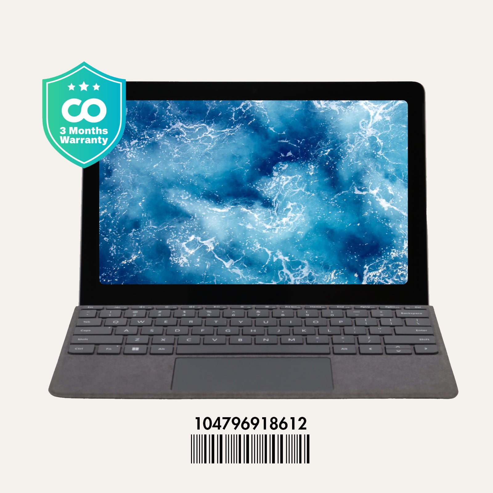 Microsoft SURFACE GO 3: i5, 10th Gen, 4GB RAM, 64GB SSD, SN:918612