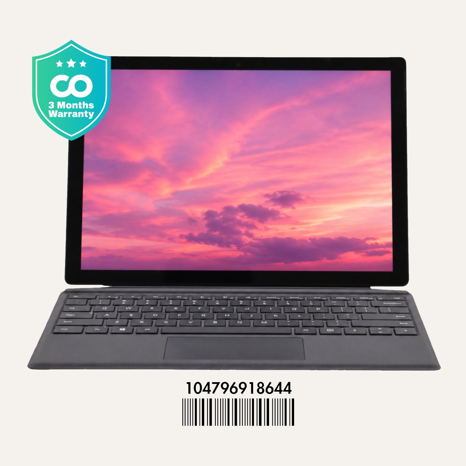 MICROSOFT SURFACE PRO 7+: 11th Gen i5, 8GB RAM, 256GB SSD, SN:18644