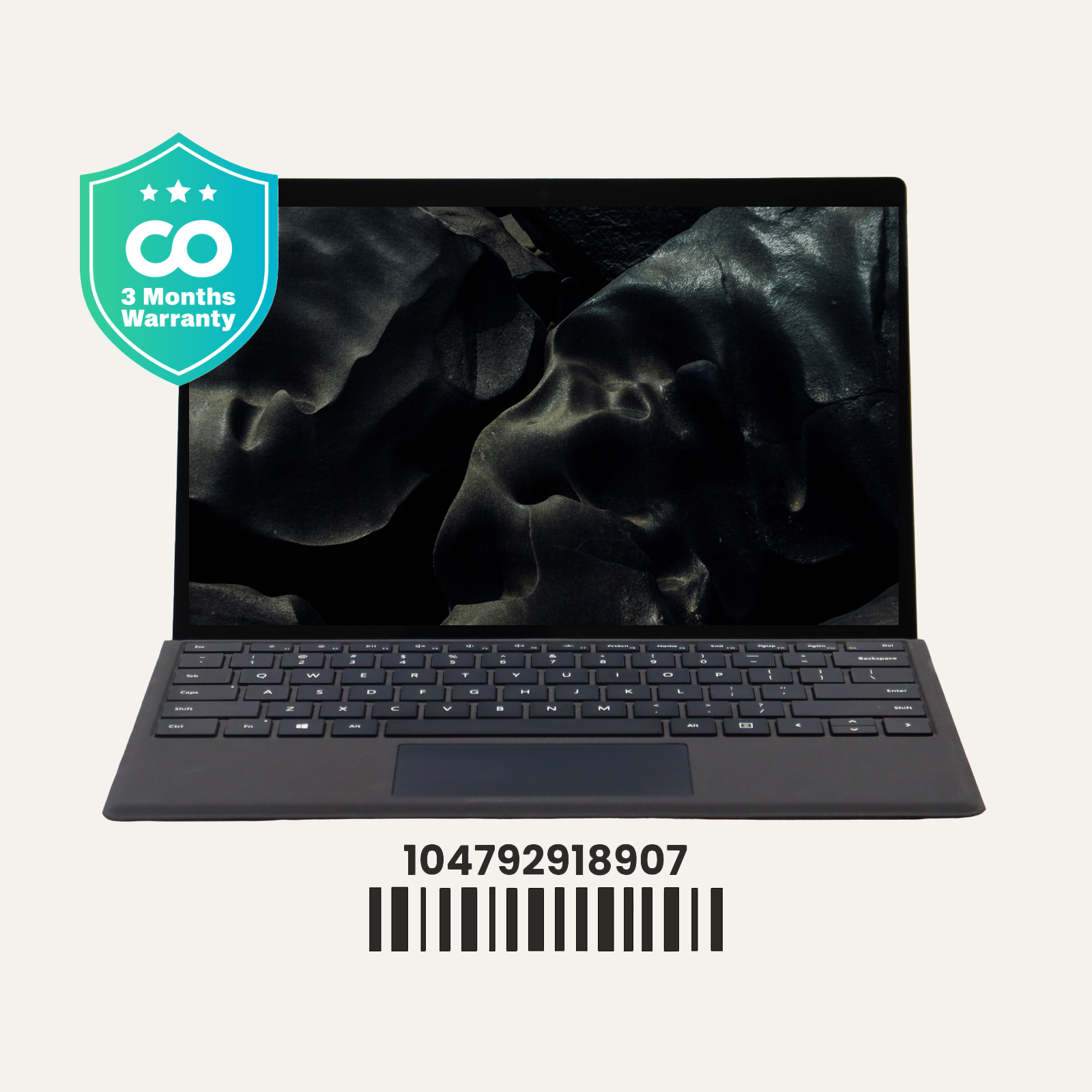 MICROSOFT SURFACE PRO 5: 7th Gen i5, 8GB RAM, 256GB SSD, SN:18907