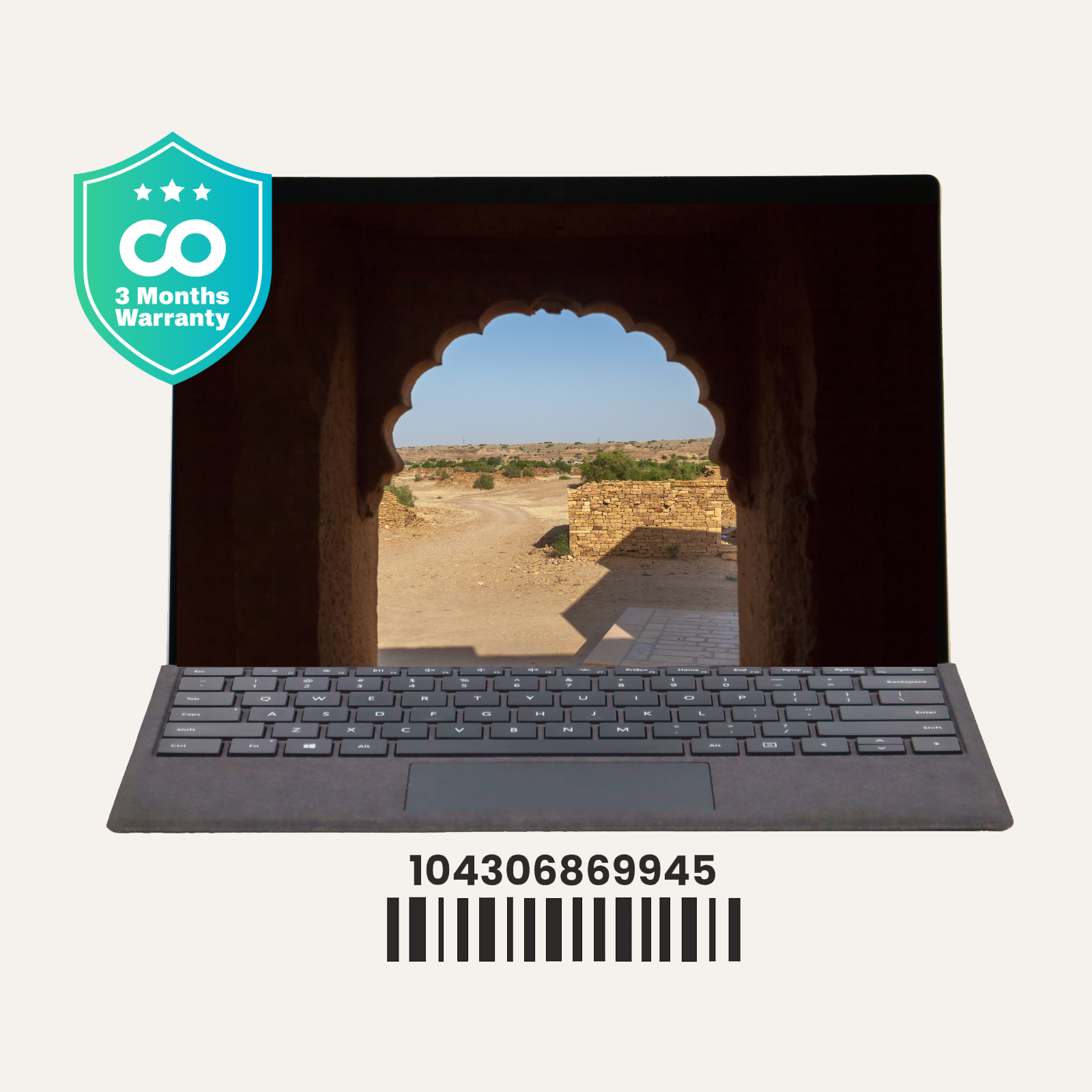 MICROSOFT SURFACE PRO 5: 7th Gen i5, 8GB RAM, 256GB SSD, SN:869945