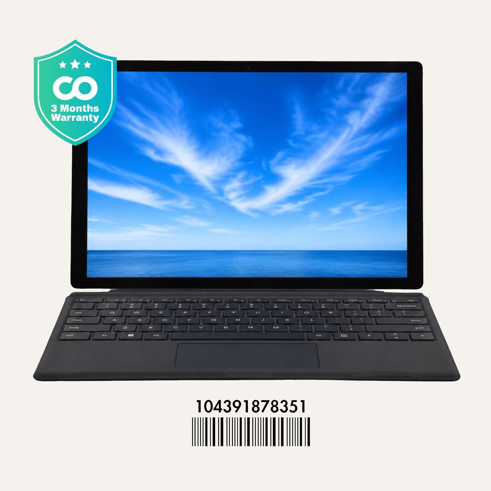 Microsoft SURFACE PRO 6: i5, 8th Gen, 8GB RAM, 256GB SSD, SN:78351