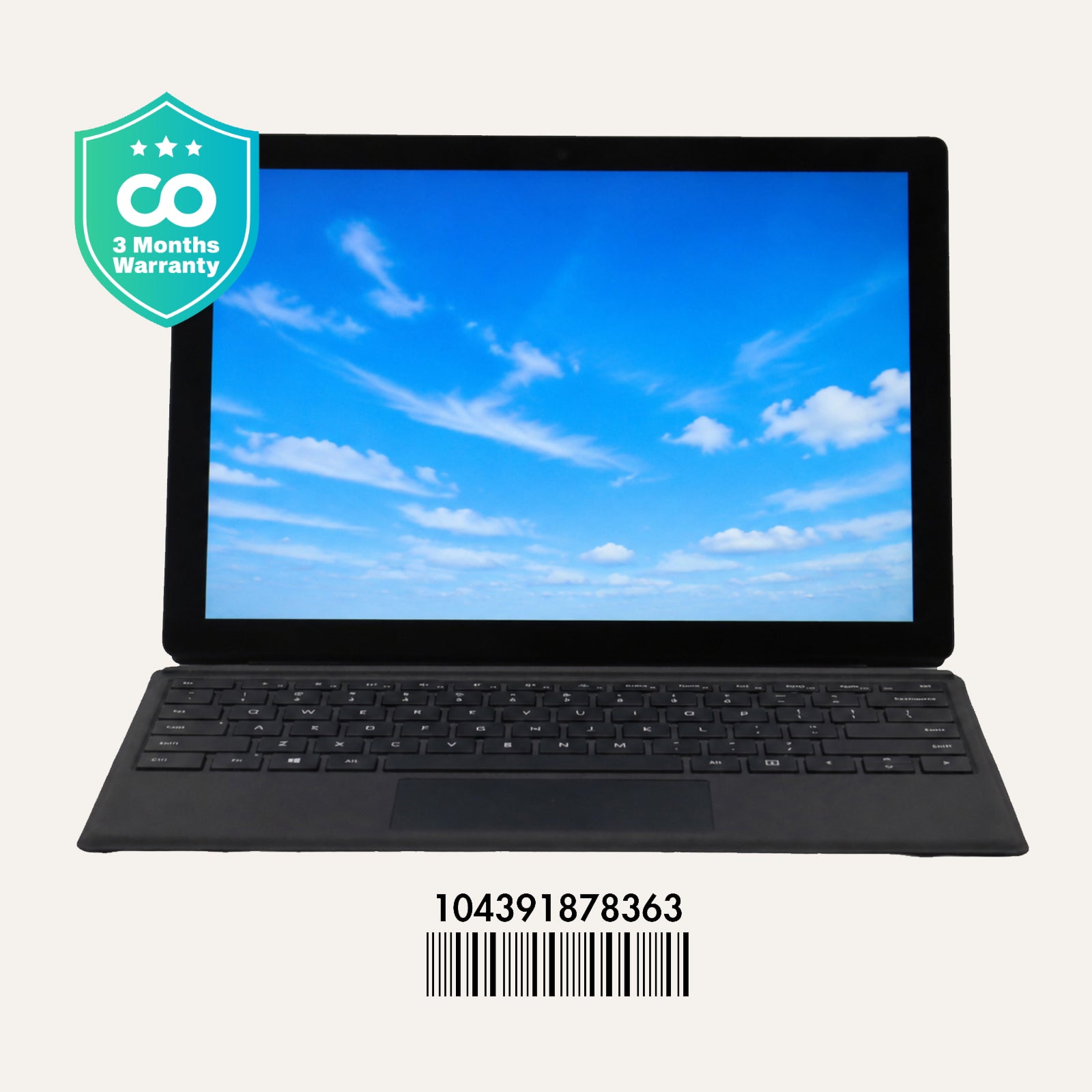 MICROSOFT SURFACE PRO 7: 10th Gen i5, 8GB RAM, 256GB SSD, SN:78363
