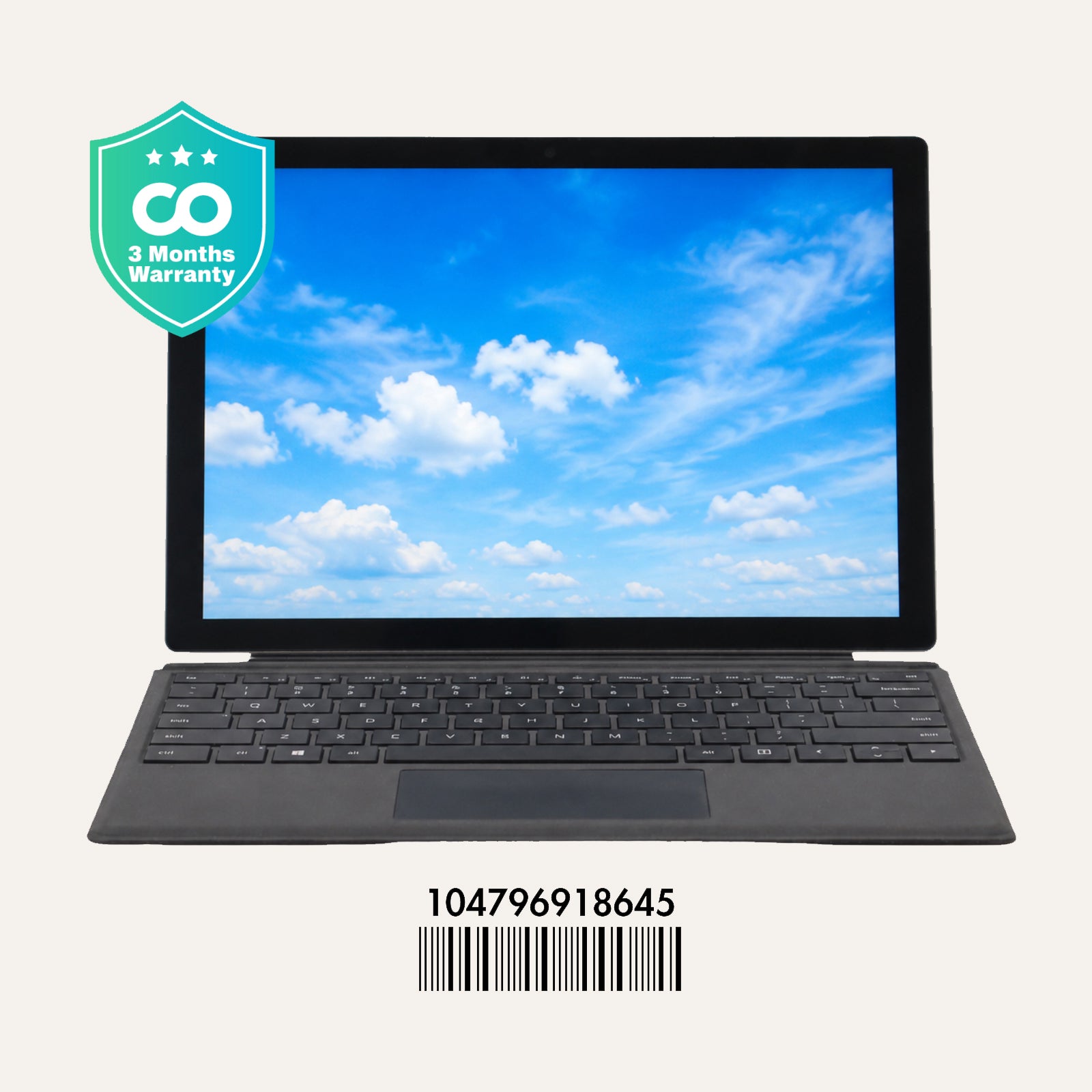 MICROSOFT SURFACE PRO 7+: 11th Gen i5, 8GB RAM, 256GB SSD, SN:18645
