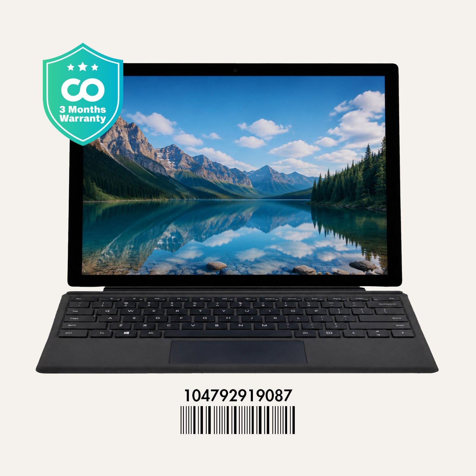 MICROSOFT SURFACE PRO 7+: 11th Gen i7, 16GB RAM, 256GB SSD, SN:19087